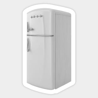 Retro refrigerator Sticker